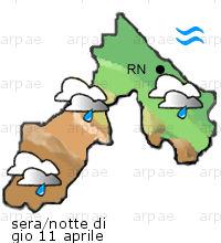 bollettino meteo per la provincia di Rimini weather forecast for the Rimini province costa coast Temp MAX 15 C 14 C Pioggia Rain 0mm 2mm Vento Wind 27km/h 28km/h costa coast Temp.