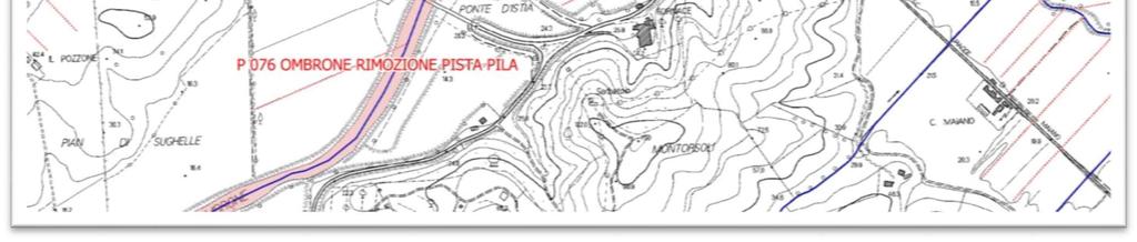 Estratto Planimetria - Vincolo paesaggistico lettera F - L area soggetta ad intervento è al limite del Vincolo Paesaggistico Decreto Legislativo 22 gennaio