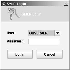 Se la protezione di accesso è attivata, appare la finestra per il login [1] per la richiesta della password salvata.
