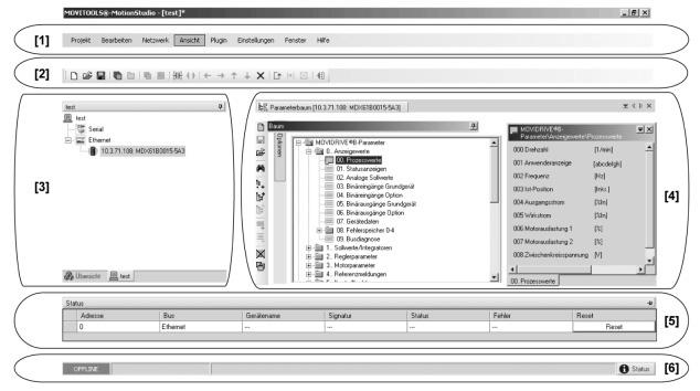 8 MOVITOOLS MotionStudio via Ethernet Panoramica 8 MOVITOOLS MotionStudio via Ethernet Il software MOVITOOLS MotionStudio (versione 5.