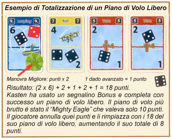 Totalizzare un Piano di Volo LIbero Quando un piano di volo libero viene completato con successo, saranno assegnati i punti vittoria. La manovra migliore totalizzerà il doppio dei punti.