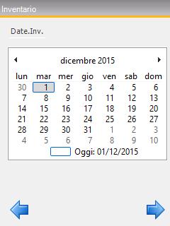 inventario, ad esempio 31/12/ca Questa data sarà la