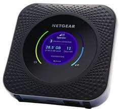 NETGEAR Router Wireless Nighthawk M1 Nighthawk M1 è un dispositivo portatile alimentato a batteria per accedere ad Internet.