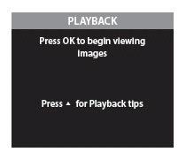 Consigli per il playback Premendo il pulsante su si potrà vedere una guida rapida dei comandi playback.