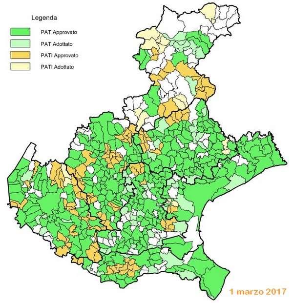 1 DATI del VENETO Stato di attuazione PAT/PATI 412 Comuni con PAT o PATI approvato 72% dei Comuni con PAT/PATI > APPROVATI 20% dei Comuni con PAT/PATI > in itinere (adottati o