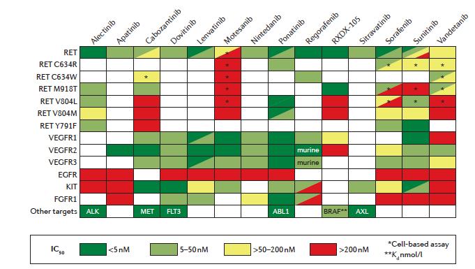 RET Rearrangements and TKIs