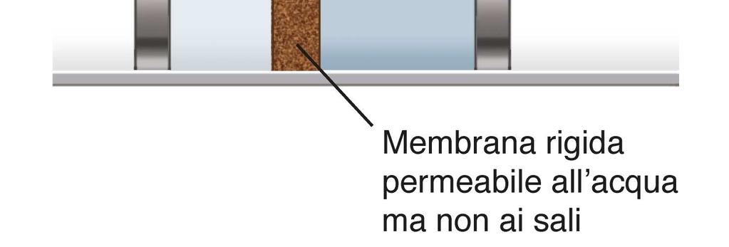 Quindi si può ottenere acqua pura dall acqua di mare usando una membrana rigida semipermeabile ed applicando una pressione