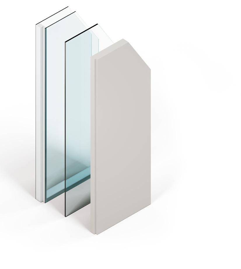 The Filomuro door does not aesthetically alter its surroundings in any way, as it is completely flush with the wall.