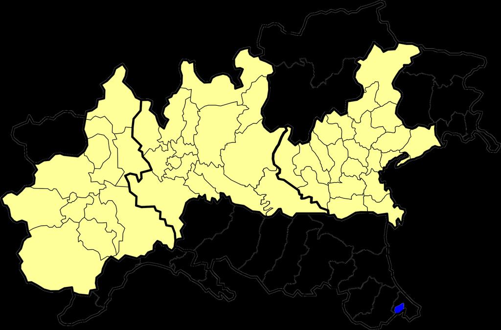 Le Regioni del progetto Totale area 19.050.333 Lombardia 9.794.525 Piemonte 4.374.