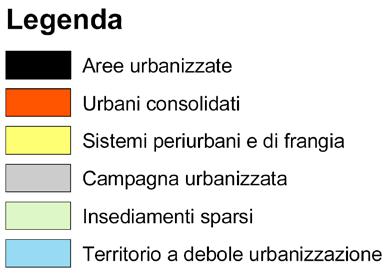 Troppo territorio con insediamenti a bassa densità; di