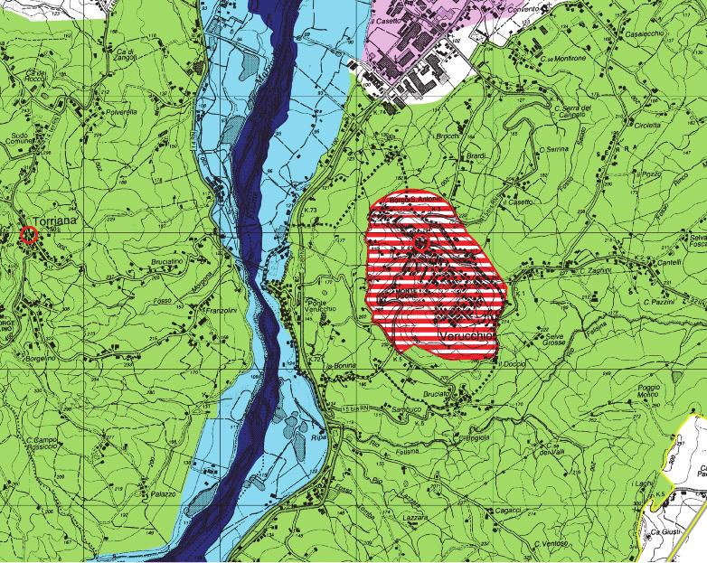 II. BENE E CONTESTO PAESAGGISTICO INTERAZIONE CON PIANIFICAZIONE E TUTELE 142 5 di 6 torriana verucchio PIANO TERRITORIALE PAESAGGISTICO REGIONALE PIANO TERRITORIALE di COORDINAMENTO LE SISTEMI E