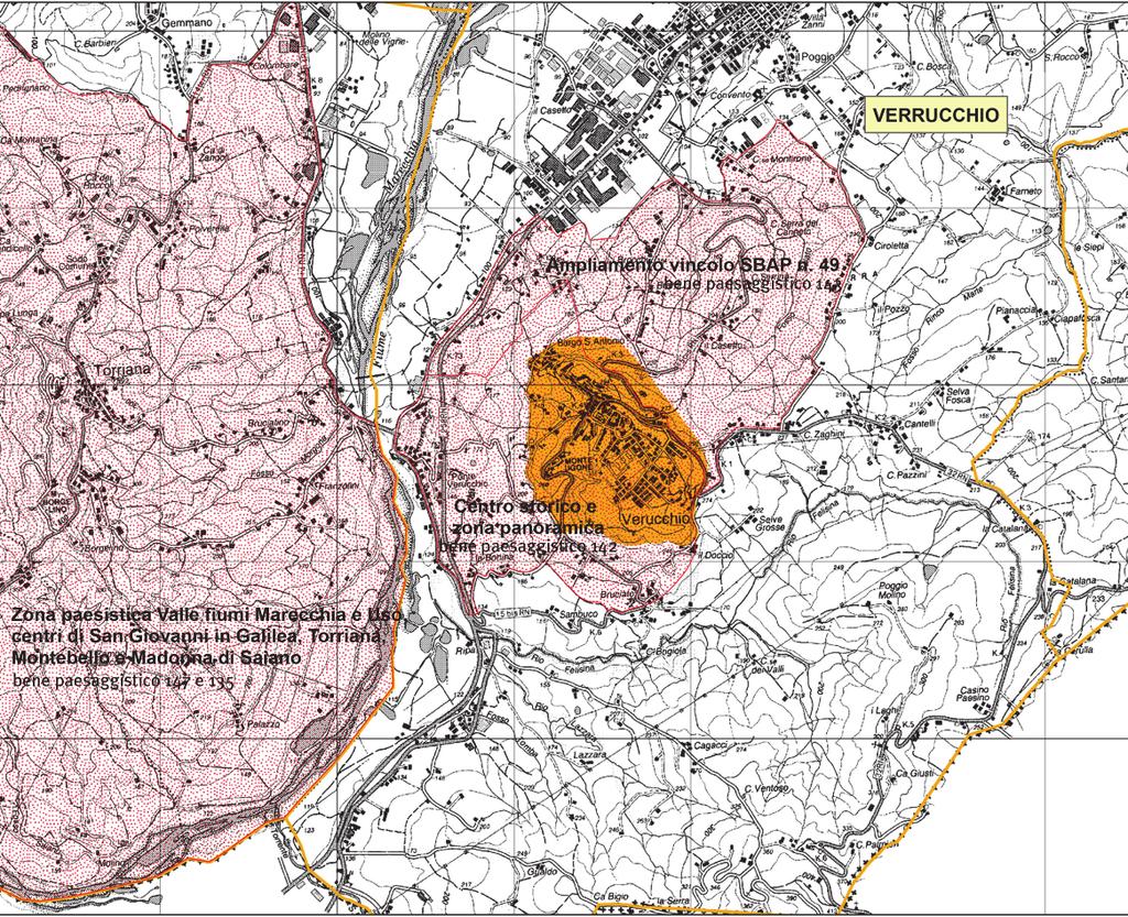 II. BENE E CONTESTO PAESAGGISTICO INTERAZIONE CON PIANIFICAZIONE E TUTELE 142 6 di 6 AREA DI INTERESSE ARCHEOLOGICO N. 5.