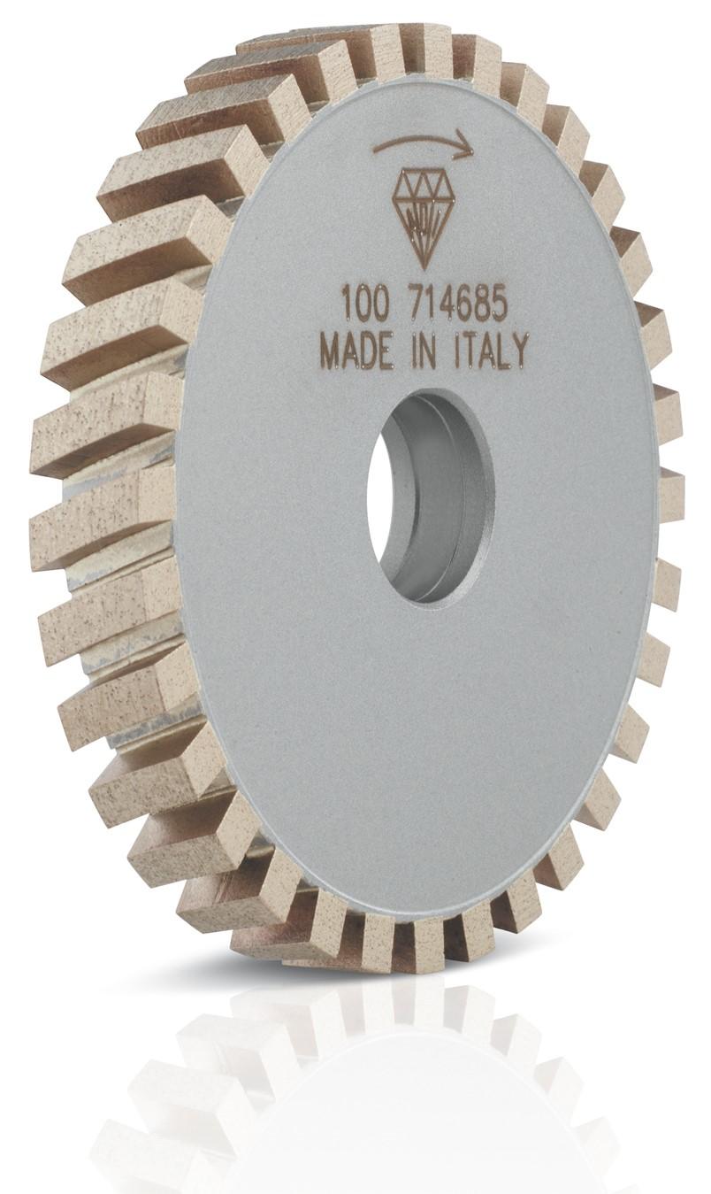 Segmented Flat Edge Wheels Mole profilo diritto a settori POS FE VB0370 * Ø C W WITHOUT INTERNAL COOLING SENZA ACQUA INTERNA Grit