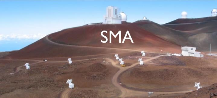 Esempio di campionamento 2D SMA (Maunakea, Hawaii) Il Submillimeter Array (SMA) è un radio interferometro di 8 elementi situato sul monte Maunakea nelle Hawaii.