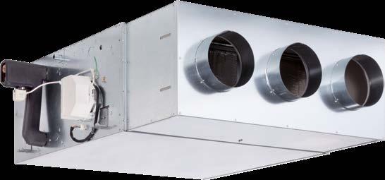 TERMOVENTILANTI EBH EDS CARATTERISTICHE EBH 6 GRANDEZZE per installazione orizzontale in controsoffitto, in impianti a 2 e 4 tubi.