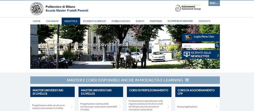 MASTER BIM Promotori e docenti del primo Master italiano per BIM Manager (Marzo 2015) Scuola Master Fratelli