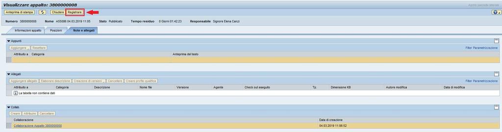 2.3 CREAZIONE OFFERTA Il fornitore una volta che ha preso visione del bando ed è intenzionato a partecipare al Sistema di Qualifica, dovrà cliccare sul tasto registrare posizionato sulla