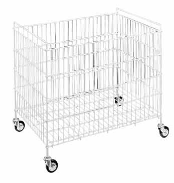 baskets Basket 90 x 42 x H20/10 cm - Pedestals H 150 cm Base 43 cm with castors 04097X 04098X Carrello pieghevole verniciato bianco H