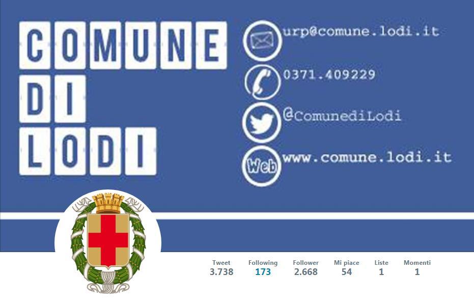 SOCIAL NETWORK TWITTER, FACEBOOK, YOUTUBE, INSTAGRAM Twitter dall attivazione del Febbraio 2010 alla pubblicazione del documento: 2668 Follower (+21 rispetto al quadrimestre Settembre - Dicembre