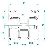 Compatibile solo con profilo longherone 45x45 e 45x65 Zavorra in calcestruzzo FTL XXX Su misura