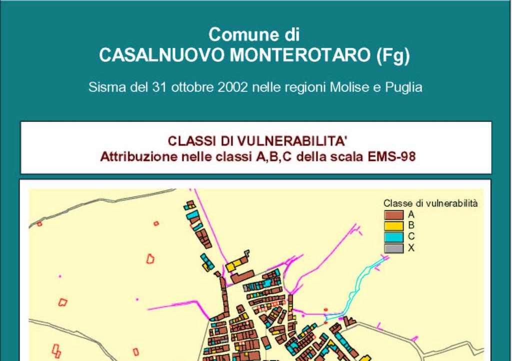 Elaborazioni sui dati del rilievo di danno e