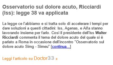 TAGS: DOLORE, ISTITUTO SUPERIORE DI SANITÀ,