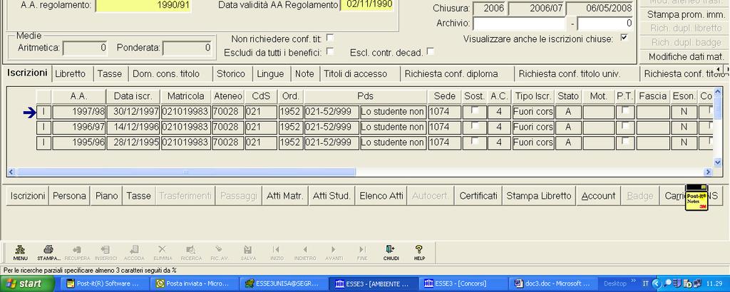 decadenza dopo aver effettuato l operazione di