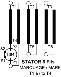 5599 * Rilevamento secondo tensione: V/W per alta tensione (380-480V) L1/L2 per bassa tensione (190-240V) R180 X1 Z2 Diseccitazione Avvolgimenti ausiliari Verde 9 12 E01 Nero CONTATTI NON FORNITI