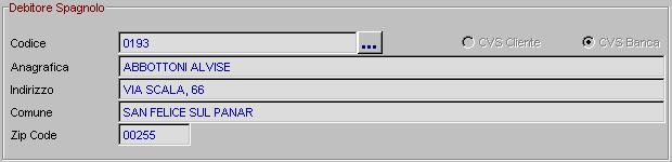 I campi CVS Cliente e CVS Banca si attivano in automatico nel caso in cui l importo della disposizione superi i 12.500 Euro (o valore equivalente in altra divisa).