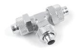 RACCORDI A CALZAMENTO / TOUCH FITTINGS Raccordo a T maschio laterale conico Tee male adapter (taper) - offset leg Code Ø F P L L1 CH CH1 Gr TL1421864NI 6/4 1/8 8,0 33,0 22,5 8 12 24,5 TL1421464NI 6/4