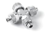 Raccordo a croce intermedio Equal cross connector Code Ø L CH CH1 Gr CR16064NI 6/4 22,5 10 12 45,5 CR16086NI 8/6 22,5 10 14 52,5 CR160108NI 10/8 25,5 10 16 85,5 Raccordo diritto girevole maschio