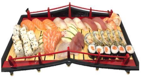 Ebiten Kokusai 8 pz salmone cotto, fritto gambero fritto,