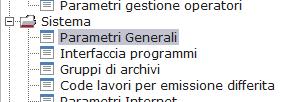 EXE Selezionare la voce corrispondente alle lettere precedentemente annotate (solitamente ES per esolver e EN per Enologia) al campo Deriva da file CFG di