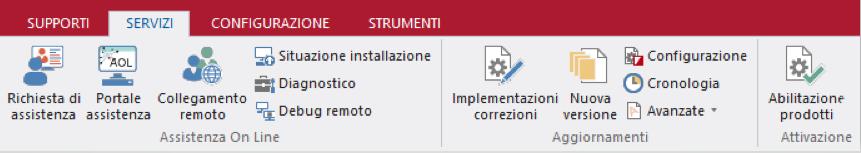 5 - CONFIGURAZIONE HUB - Eseguire l'abilitazione IDS (dal menu Servizi \