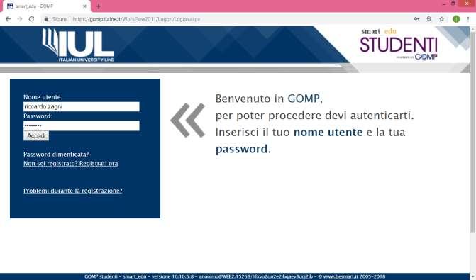 Al termine della procedura di registrazione, riceverete una E-mail di conferma per la vostra registrazione con nome utente ed un link da cliccare per attivare il vostro accesso al portale.