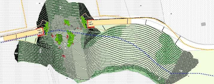 Figura 3: Progetto di ponte ecologico e relativi interventi naturalistici (CCFT, 2017) 3.