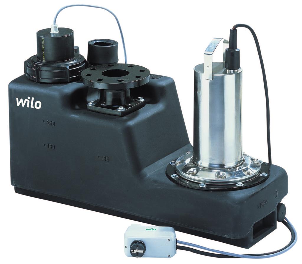 Descrizione serie: Wilo-DrainLift S H[m] 5,0 Wilo-DrainLift S 4,0 3,0 2,0 S 1/5 1,0 Tipo Stazione compatta di sollevamento per acque cariche con pompa integrata Impiego Efficace stazione di