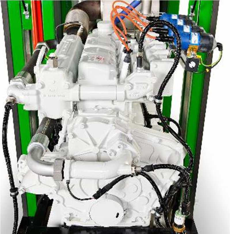 La G-Box Motore e generatore Il motore è di tipo industriale, a bassa richiesta di manutenzione. La sua concezione garantisce un eccellente rendimento e una lunga vita utile.