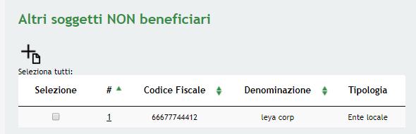 Compilare il sotto modulo inserendo tutte le informazioni richieste. Al termine della compilazione cliccare su per confermare i dati inseriti e tornare al modulo principale.