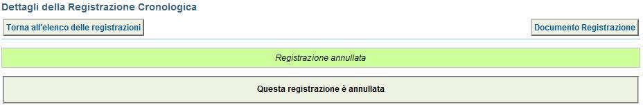 firma ; Campo per la descrizione della causale di annullamento Digitare