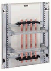 quadro 5 Scelta sistemi barre Sistema barre 400 630 A verticale di costa 35 ka Sistema barre 50 630 A verticale inclinato 7,5 ka Componenti sistemi barre In/Icc max codice codice italiano europeo*