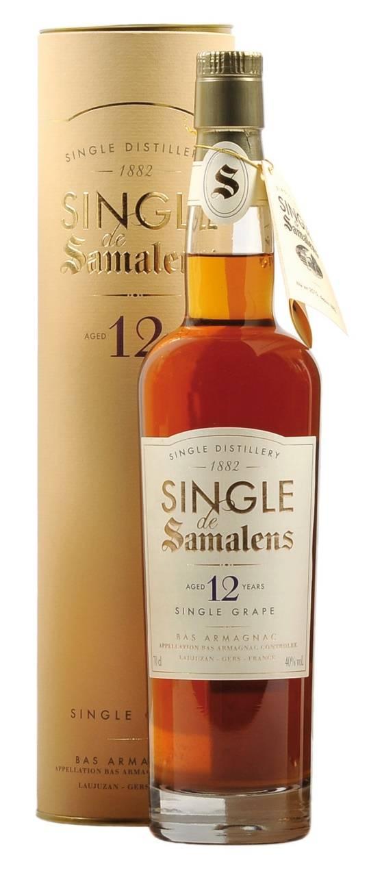 SINGLE 12 ANS Ugni Blanc 50% doppia distillazione (pot still), 50% distillazione continua Minimo 12 anni in botti di quercia della Guascogna Oro ambrato Sentori di sherry, legno e vaniglia,