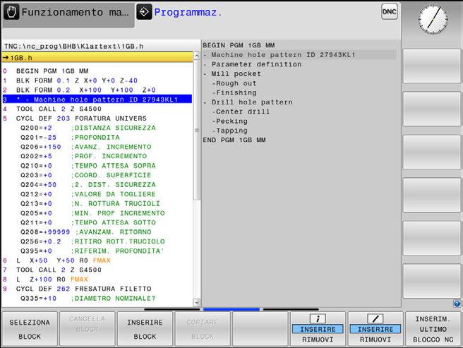 6 Ausili di programmazione Strutturazione di programmi NC 6.