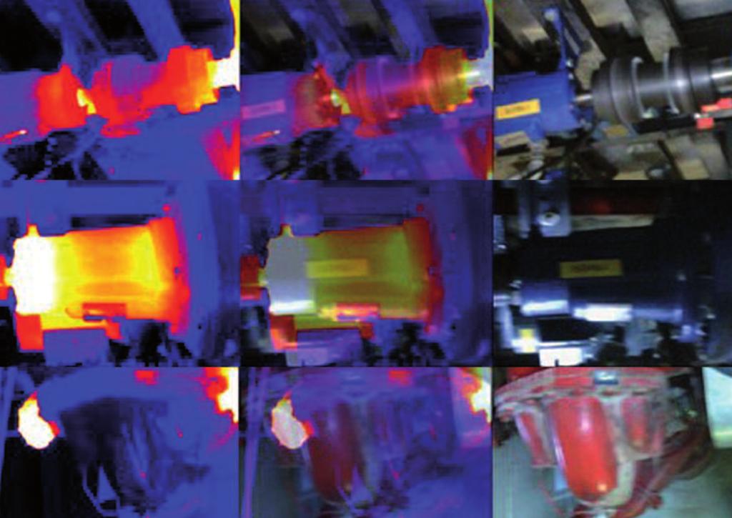 TERMOGRAFIA SICUREZZA GARANTITA I principali componenti che possono essere verificati mediante la termografia ad infrarossi sono: l Motori l Pompe l