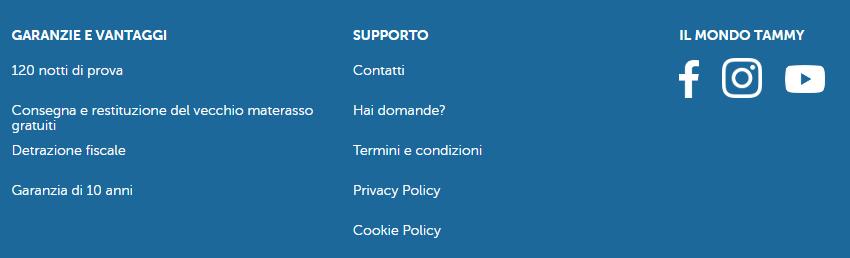 Si apre la pagina web nella quale cercare l indirizzo email o la modalità di contatto da utilizzare.