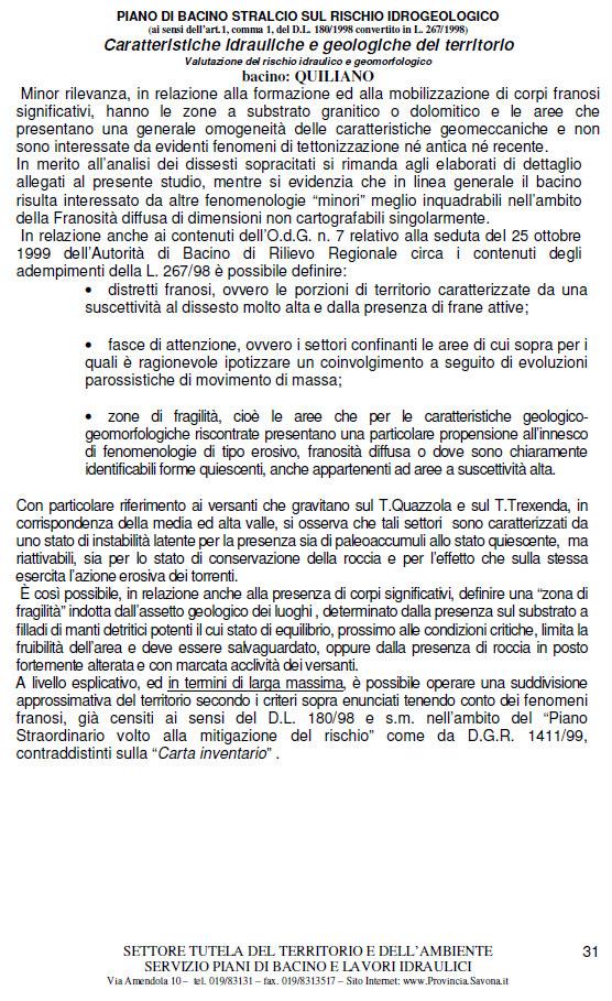 Atto: AM-287/2017 REGIONE LIGURIA - Giunta Regionale Assetto del territorio Settore