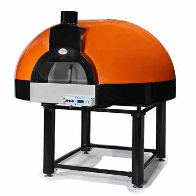 130 TW FORNO ROTATIVO JOY PIANO DI COTTURA MONOBLOCCO ROTANTE VOLTA A CUPOLA a legna Piano di cottura diametro cm 130 Pavesi monoblocco rotante, capacità di 10/12 pizze.