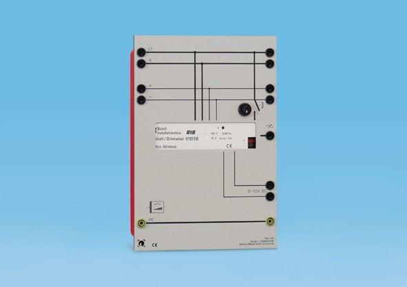 - 1 uscita dimmer per (ECG) dispositivo di controllo elettronico (0...10 V).