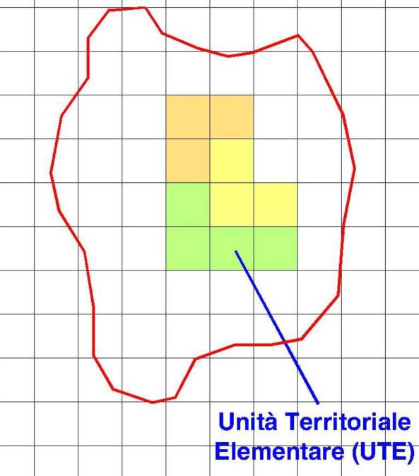 2.3 Definizione delle Unità Territoriali Elementari (UTE) Le Unità Territoriali Elementari (UTE) sono le minime particelle territoriali investigate nella presente analisi, in altre parole si assume