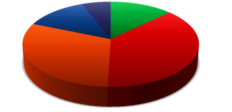Distribuzione del volume d affari per tipologia di intervento 31% 13% 6% 13% 37% < 25 tep/anno 25-200 tep/anno 200-1.000 tep/anno 1.000-5.